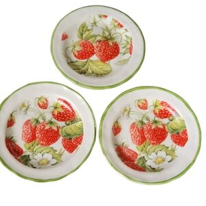BERRY FIELDS BY CREATIVE TOPS 4" DISH, SET OF 3
